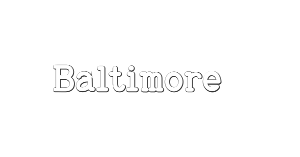 Baltimore Typewriter Beveled font thumb